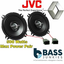 Renault Clio MK2 JVC 13cm 5.25" 500 Watts Pair Of Rear Door Speakers & Adapters