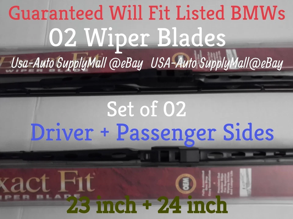 Juego de 02 limpiaparabrisas de metal Trico Exact Fit 2008-2010 BMW 528i 535i 528xi 535xi Foto 2 de 2