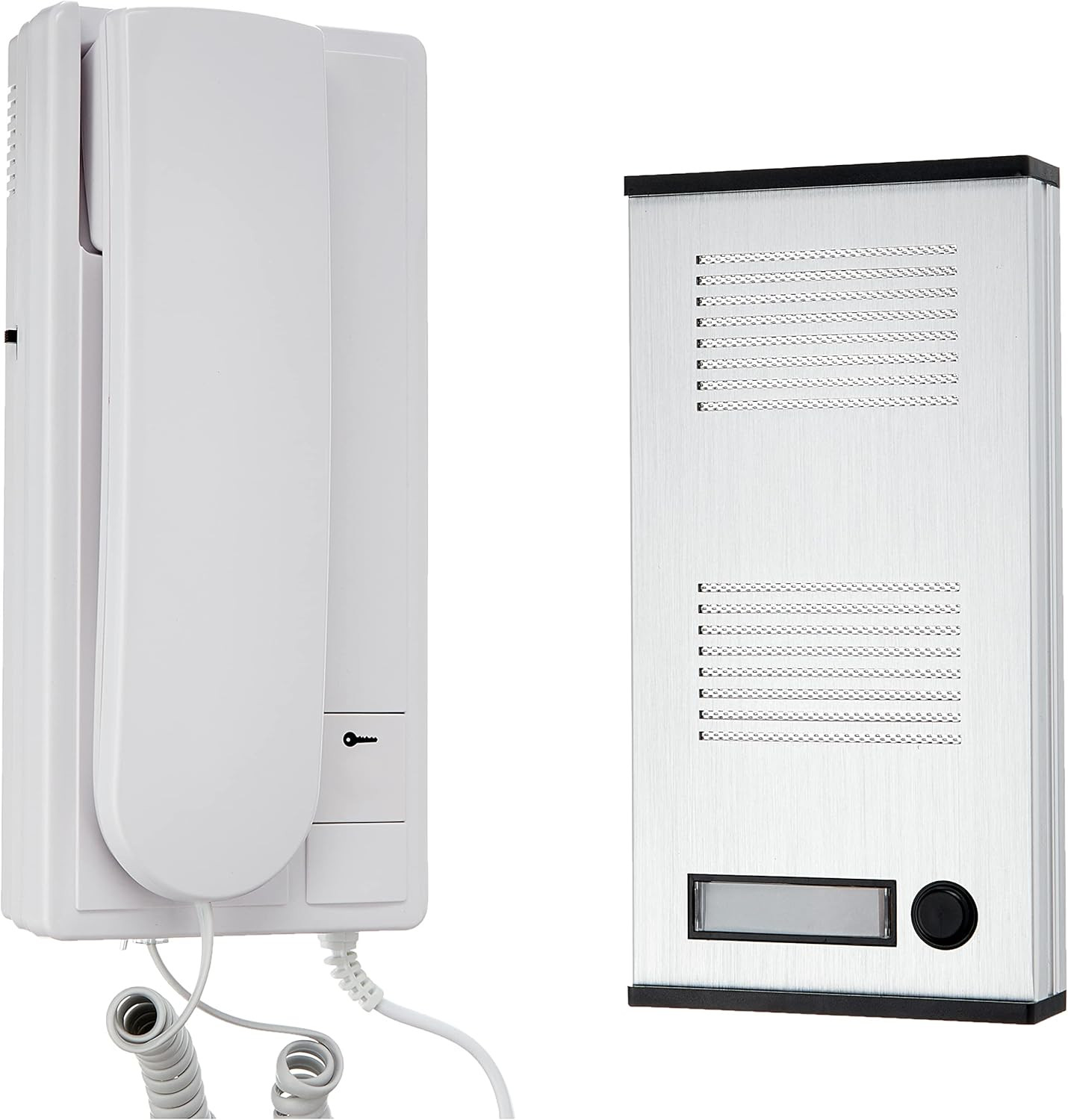 SCS AUDIOKIT 32068 Citofono 2 Fili Bianco/Grigio | Kit Completo Audio