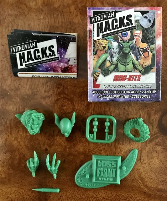 Boss Fight Vitruvian HACKS Mini Kit Vampires Green Custom Fodder 1/18 Figure | eBay