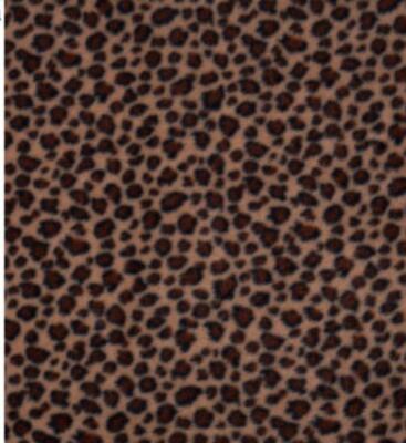Gedruckter Polarfleece Stoff Polyester - LEOPARD 60'' (1/2Mtr, 1/4Mtr, 1/8Mtr)