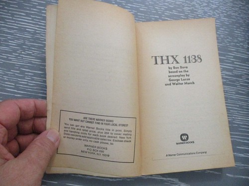 Star Wars, THX 1138, Ben Bova, paperback, 206p, English edit., Warner, USA, 1978 - Picture 4 of 5