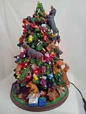 Danbury Mint Dachshund Lighted Christmas Tree  12"  *No Star*
