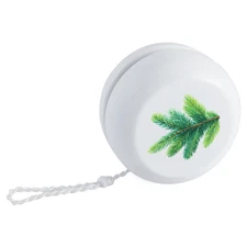 'Christmas Green Spruce Branch' Retro Style Yo-Yo (YY00049621)