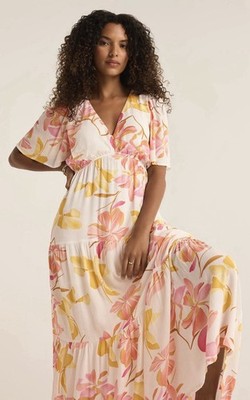 Z Supply Kat Golden Hour Floral Dress Size S Spring Easter