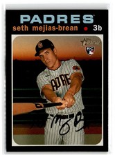 2020 Topps Heritage Seth Mejias-Brean RC Rookie San Diego Padres #607