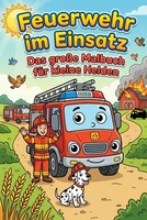 Malbuch Feuerwehr Einsatz FüR Kinder, 32 Seiten, Bunt, Modell-Nr. 12345