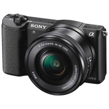 Sony Alpha a5100 Mirrorless Digital Camera with 16-50mm Lens - Black