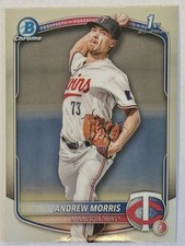 2025 Bowman #BCP-90 Andrew Morris Chrome Prospects Minnesota Twins 1st