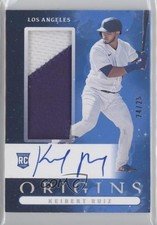 2021 Chronicles Origins Rookie Jumbo Material Blue 24/25 Keibert Ruiz Auto 0s1o