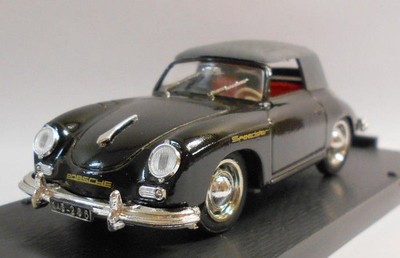 Brumm 1/43 Scale Metal Model - R118 PORSCHE 359 CABRIOLET 1950 BLACK
