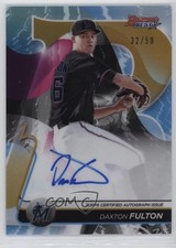 2020 Bowman's Best of Gold Refractor 32/50 Dax Fulton Daxton #B20-DF Auto et6