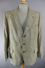 VINTAGE 1970's BRITISH MADE DAKS SIMPSON PURE WOOL CHECKED TWEED JACKET 42 INCH