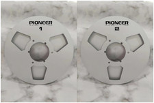 One Pair 10.5'' silver Pioneer Tape reel High Quality Aluminum Take Up Reel