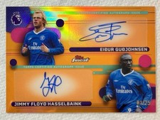 2025-26 Topps Finest Eidur Gudjohnsen Jimmy Floyd Hasselbaink Partnerships Auto