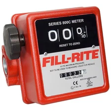 Fill-Rite 807C Flowmeter, Mechanical Fuel Transfer Meter, 3/4 In Fnpt