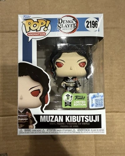 Funko Pop! Demon Slayer Muzan Kibutsuji #2196 2026 ECCC Exclusive Con Sticker