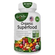 Organic Superfood Greens Fruits and Veggies Complex - Dietary Supplement with...