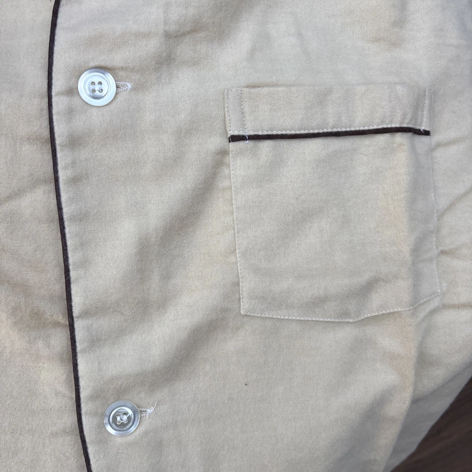 Conjunto de pijama vintage Sears para hombre y camisa de vestir blanca de corte completo manga corta cuello 15,2 Foto 4 de 4