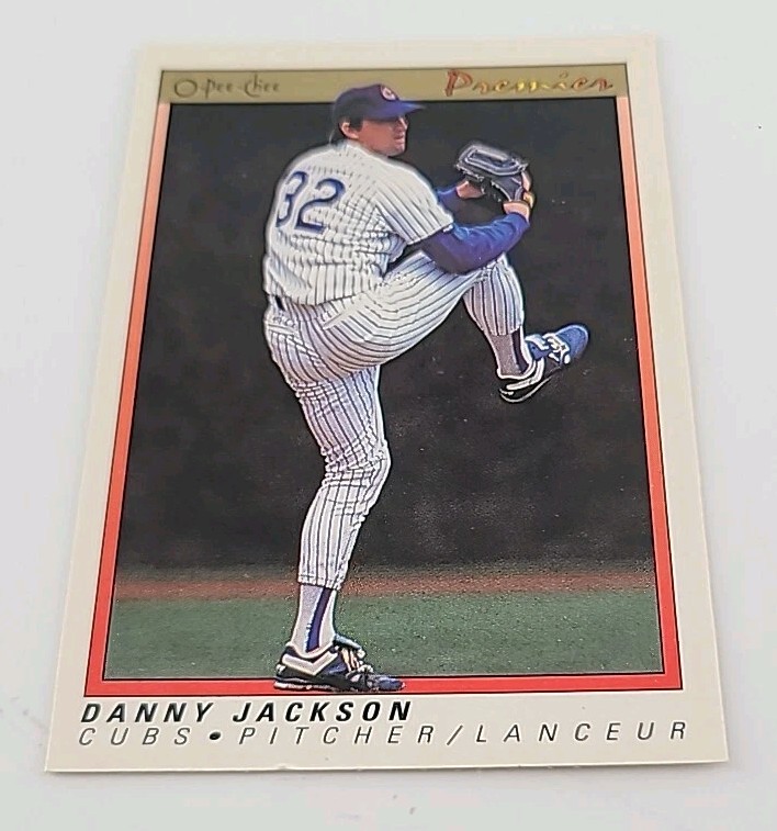1991 O-Pee-Chee Danny Jackson #68 Premier Chicago Cubs Baseball Card