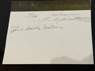 Denis Crowley-Milling pencil signed Battle of Britain RAF WW2