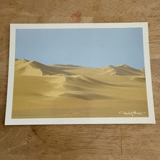 Postal de colección del desierto de Al Khali Rub dunas de arena de Arabia Saudita Tchekof Minosa
