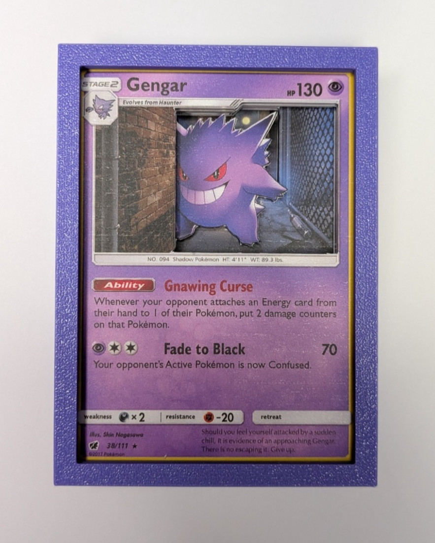 3D Pokemon Card Shadow Box Display – Custom or Pre-Made Art