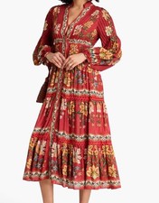 Farm Rio Dress Embroidered Floral Pattern