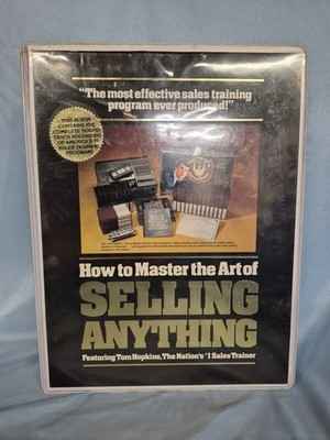 Tom Hopkins How To Master The Art of Selling Anything 12 Cassette Tapes 