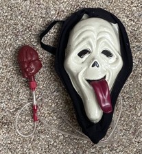 SCREAM MOVIE GHOST FACE BLEEDING MASK WITH HEART BLOOD PUMP HALLOWEEN FUN WORLD