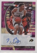 2020-21 Panini Prizm Draft Picks Prospect Purple Ice 10/99 Tyler Bey Auto 2r7