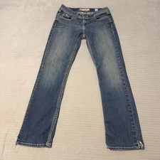 BKE Buckle Denim Harper Straight Leg Blue Jeans Size 28 R 28x30