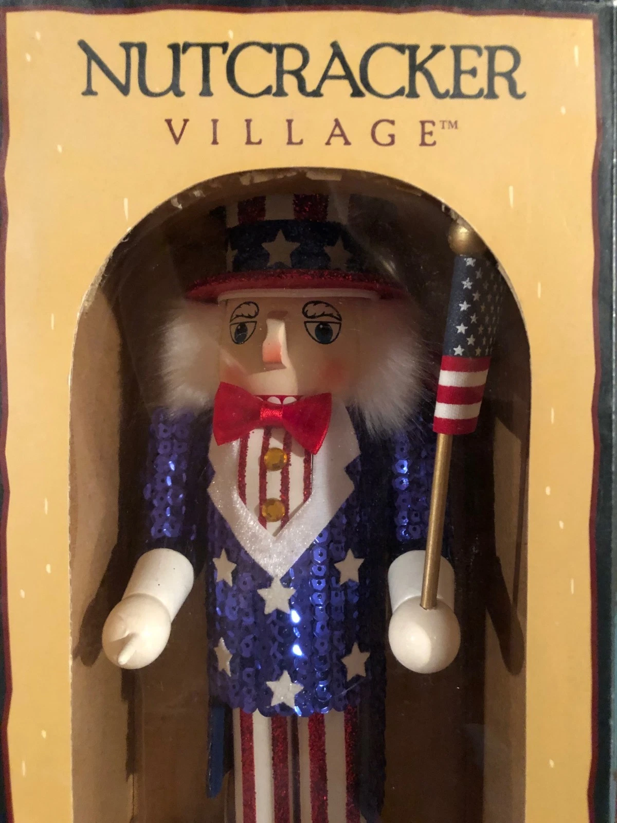 VINTAGE 1999 UNCLE SAM 10th Anniversary NUTCRACKER Village SPECIAL EDITION