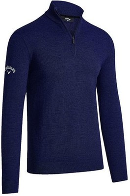 Men´s 1/4 Zipped Merino Sweater Herren Pullover | Callaway | CGGS80Z3