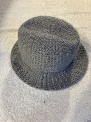 Lawrence Bentley Made in Italy Gray Fedora Hat Unisex Soft Elegant Vintage Style