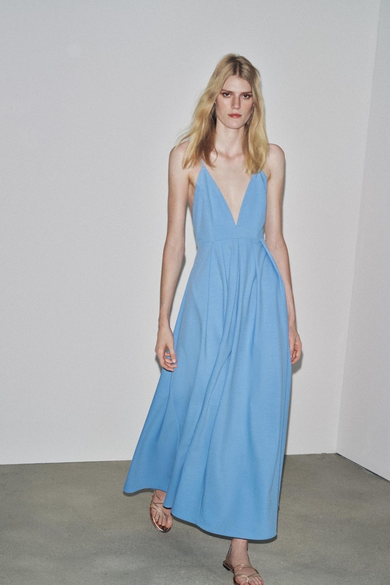 新品未使用タグ付き✨ZARA ロイヤルブルー ロングワンピース M 半袖 新品未使用タグ付き✨ZARA ロイヤルブルー ロングワンピース M 半袖