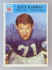 1966 Philadelphia Alex Karras #69 Detroit Lions ~ Vintage ✅