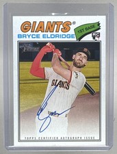 Bryce Eldridge 2026 Topps Heritage #ROA-BE Real One Rookie RC Auto
