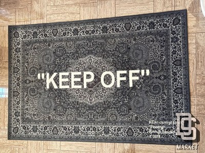 IKEA C/O VIRGIL ABLOH OFF-WHITE KEEP OFF RUG 200 X 300 CM GREY WHITE MARKERAD