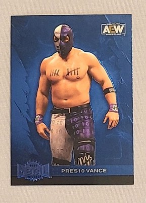 Pres10 Vance 22 Skybox Metal Universe AEW All Elite Wrestling 126 Blue Spectrum