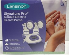 New Lansinoh Signature Pro Double Electric Breast Pump - White/Purple