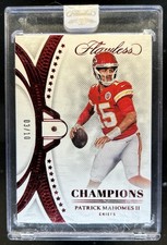 2022 Panini Flawless Patrick Mahomes II Champions Ruby #/10 #SBC-8 Chiefs