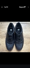 Image of CLARKS SAMI FIZZ JNR BROUGES GIRLS BLACK LEATHER SCHOOL SHOES SIZE UK 13.5 E,NEW