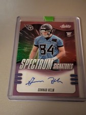 2025 Panini Absolute Spectrum Signatures Gunnar Helm RC /5 Titans