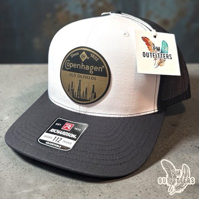 Copenhagen Old Oilfields Custom Design Engraved Patch Richardson 112 Trucker Hat