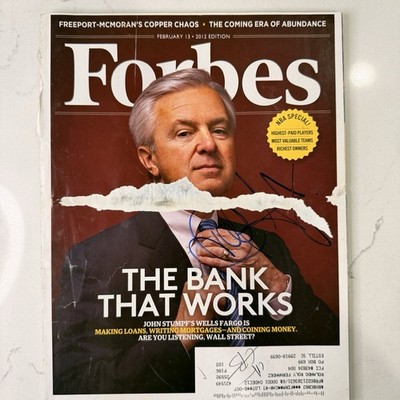 Forbes Magazine February 13 2012 John Stumpf Cover The Bank That Works Issue