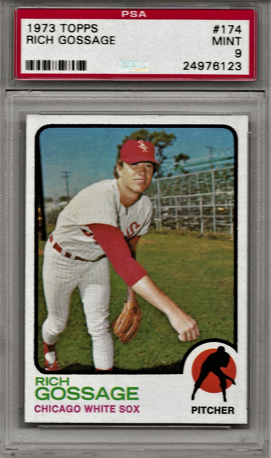 1973 Topps #174 Rich Gossage PSA 9 Mint White Sox HOF