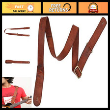 Adjustable Genuine Leather Ukulele Mandolin Strap - Soft Comfortable Grip, Slim