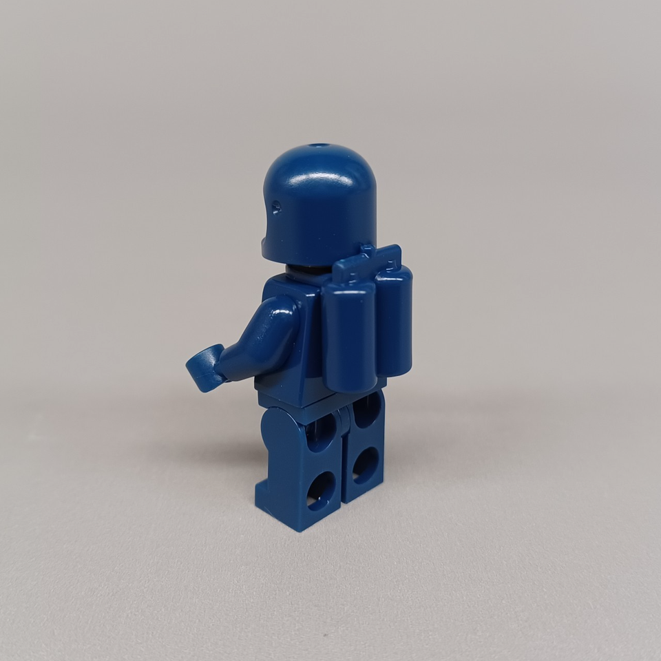 New LEGO Dark Blue Classic Spaceman (5 Pieces) - Custom Item | eBay