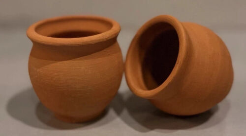 12x Tandoori Tea Terracota Mitti Tea Coffee/Handmade Natural Clay Tea Cup 7x7cm - Picture 4 of 6